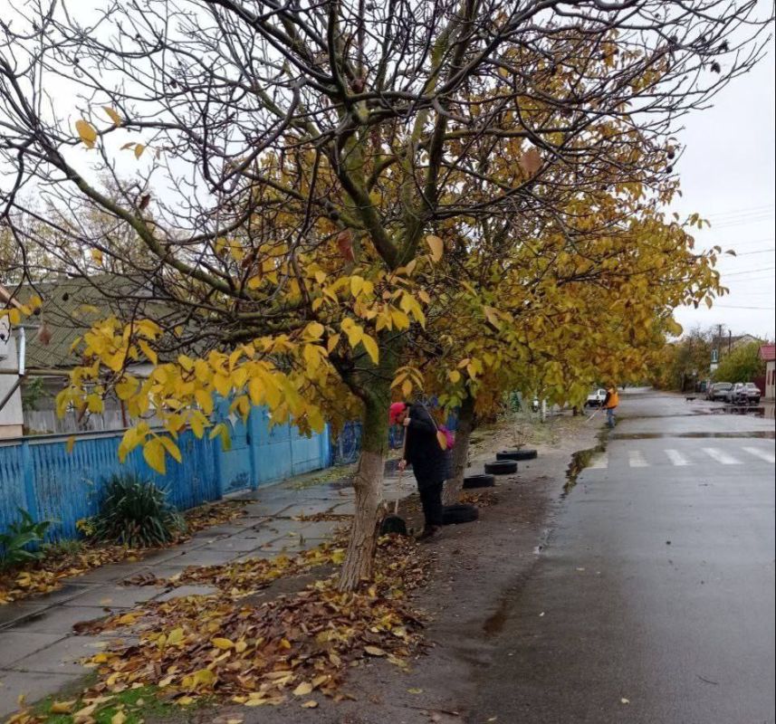 В Голой Пристани коммунальные службы активно наводят красоту: убирают улицы, чистят парки от листвы и сухостоя, несмотря на напряженную обстановку и постоянные прилеты В Голой Пристани коммунальные службы активно наводят красоту: убирают улицы, чистят парки от листвы и сухостоя, несмотря на напряженную обстановку и постоянные прилеты