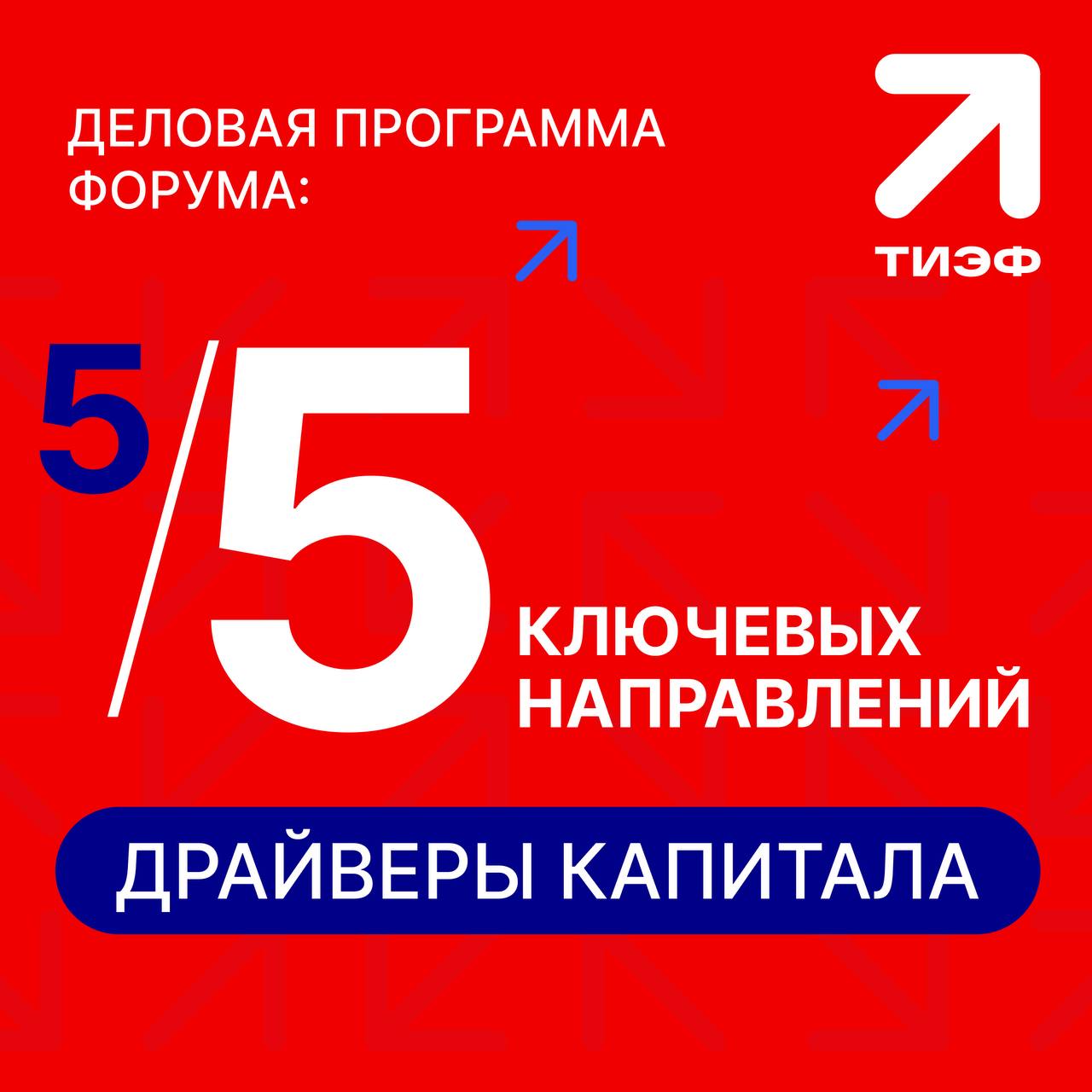 Деловая программа ТИЭФ-2025: пять ключевых направлений