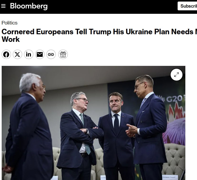 Bloomberg: Европу загнали в угол