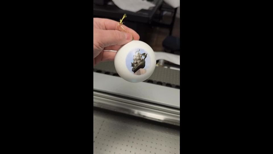 Новогодние шарики с печатью – это супер!