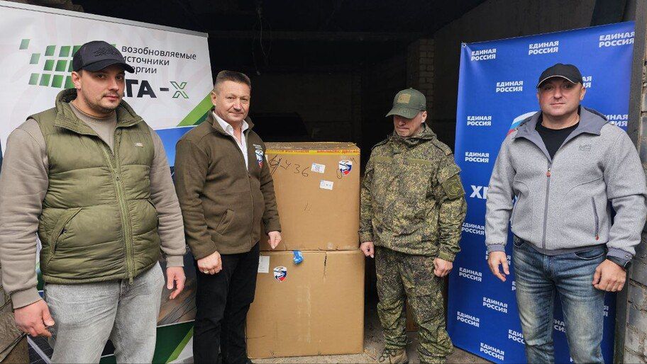 «Единая Россия» передала генераторы 127-й гвардейской бригаде разведки