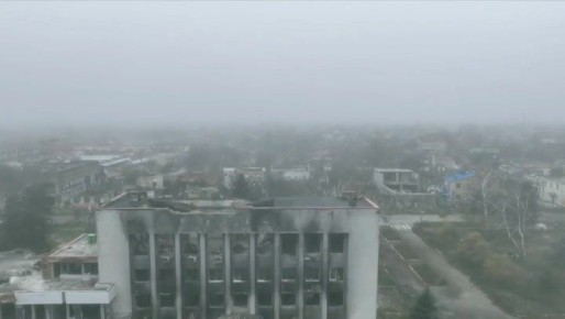 Освобожденный Покровск. Кадры из центра города Енот из Херсона