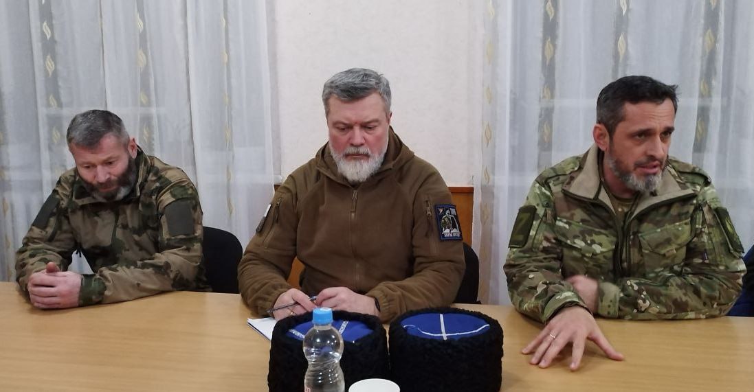 На Херсонщине состоялась встреча с Виталием Кузнецовым, казачьим генералом, атаманом Всероссийского казачьего общества