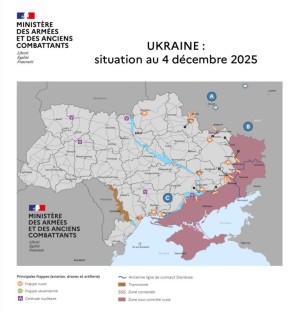 Оперативная обстановка к 4 декабря по версии министерства обороны Франции
