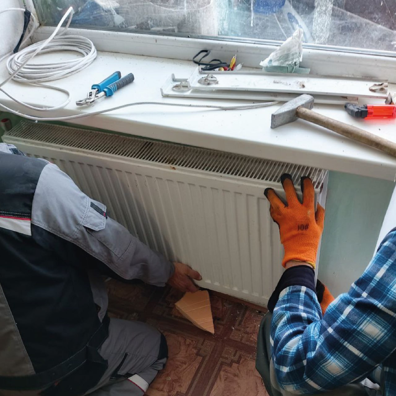 Аварийная бригада Калининградской области отчиталась о проделанной работе в Алешкинском округе за две недели #помощь39региона