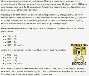 Украина де-факто повышает пенсионный возраст