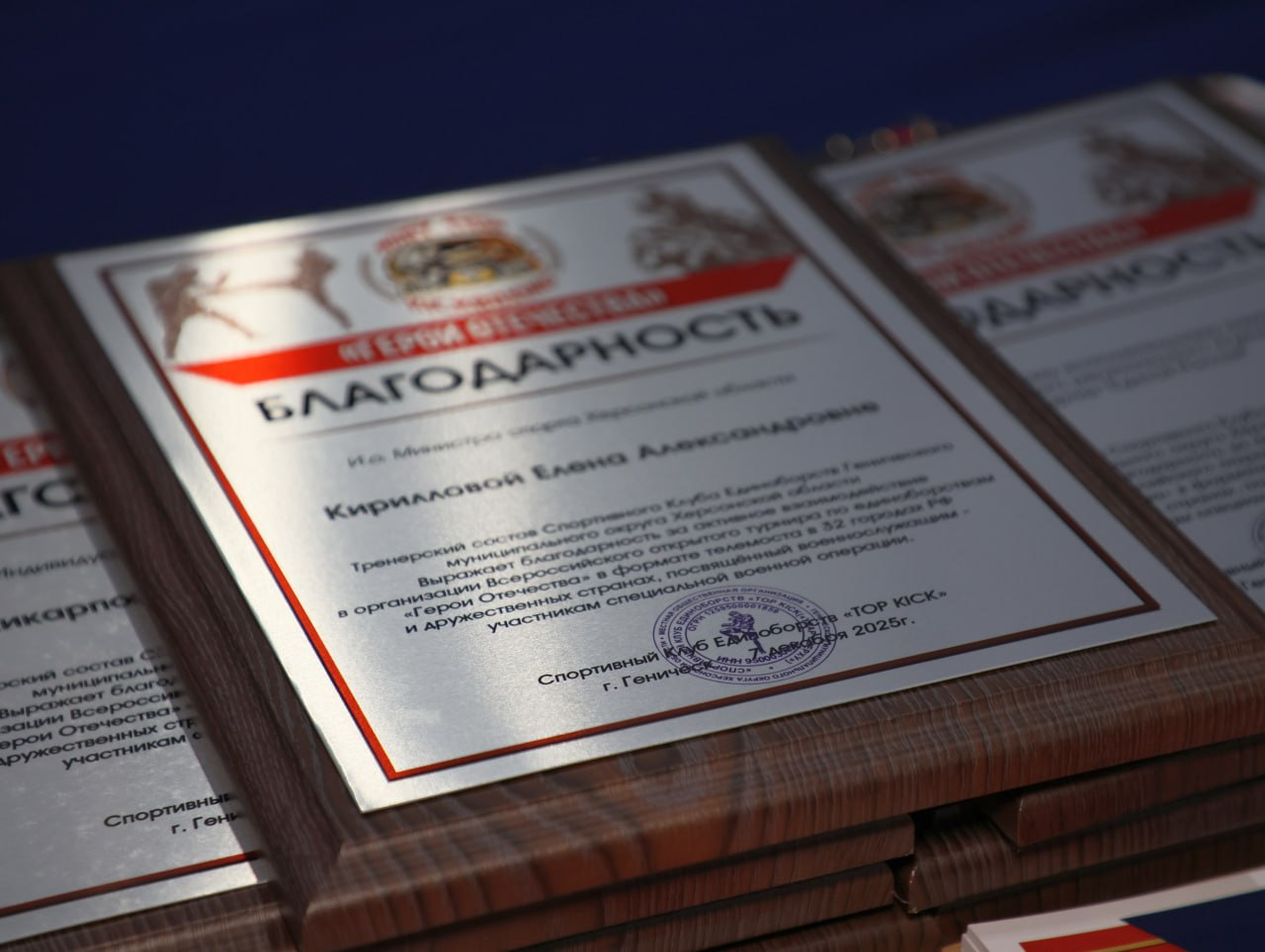 Генический округ провёл всероссийский телемост по единоборствам «Герои Отечества» Генический округ провёл всероссийский телемост по единоборствам «Герои Отечества»