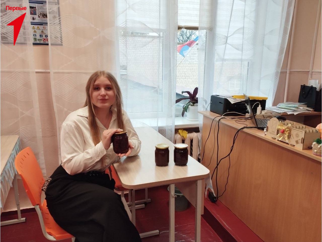 Первые Чаплинской школы № 1 присоединились к патриотической акции Первые Чаплинской школы № 1 присоединились к патриотической акции