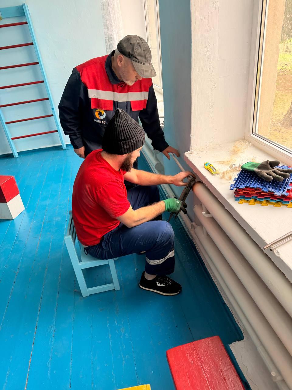 Рязанцы отремонтировали отопление в Ивановском детском саду