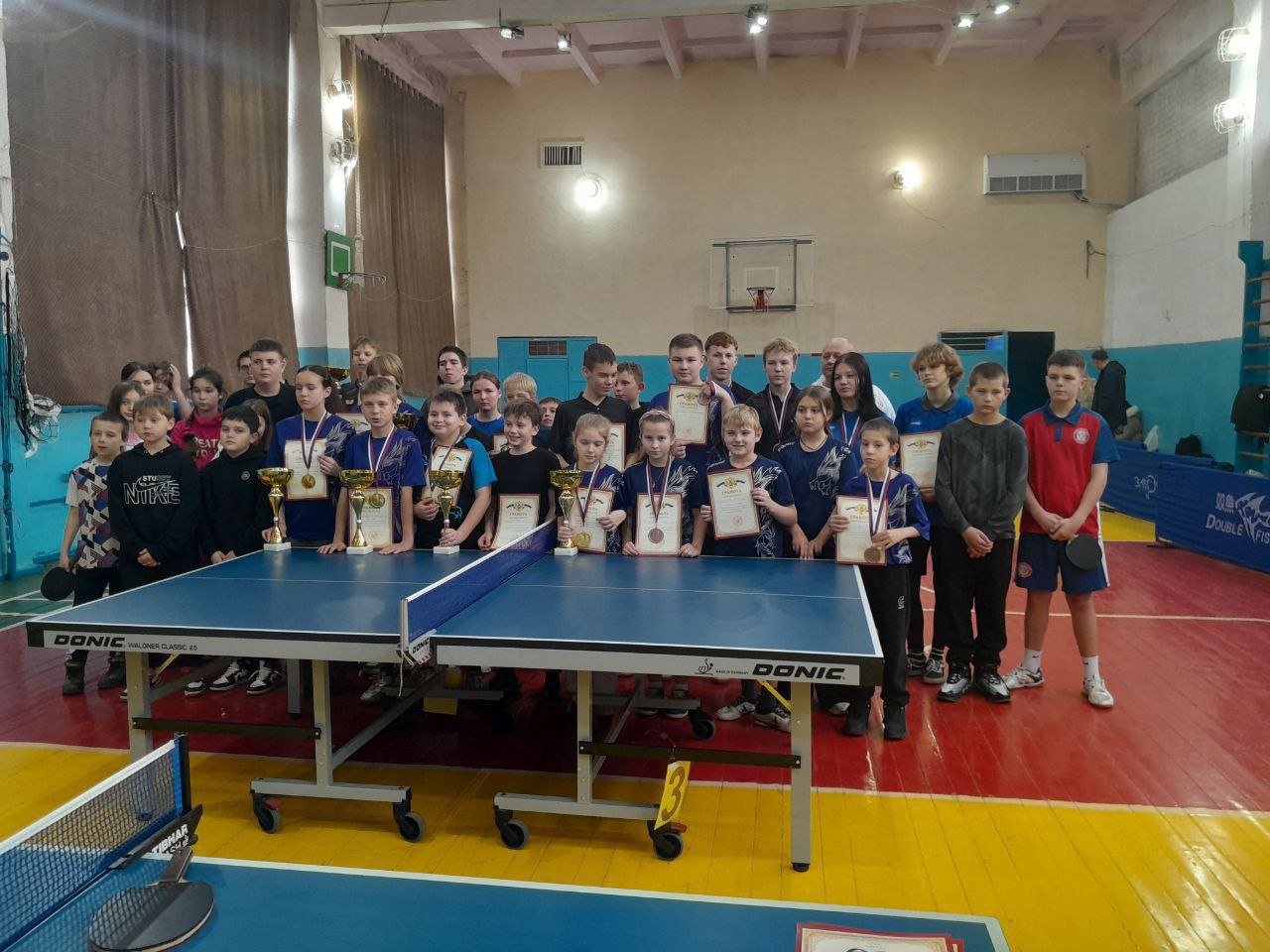 Воспитанники спортивной школы Аскания-Нова Чаплинского округа приняли участие в Открытом Предновогоднем турнире по настольному теннису в Геническе