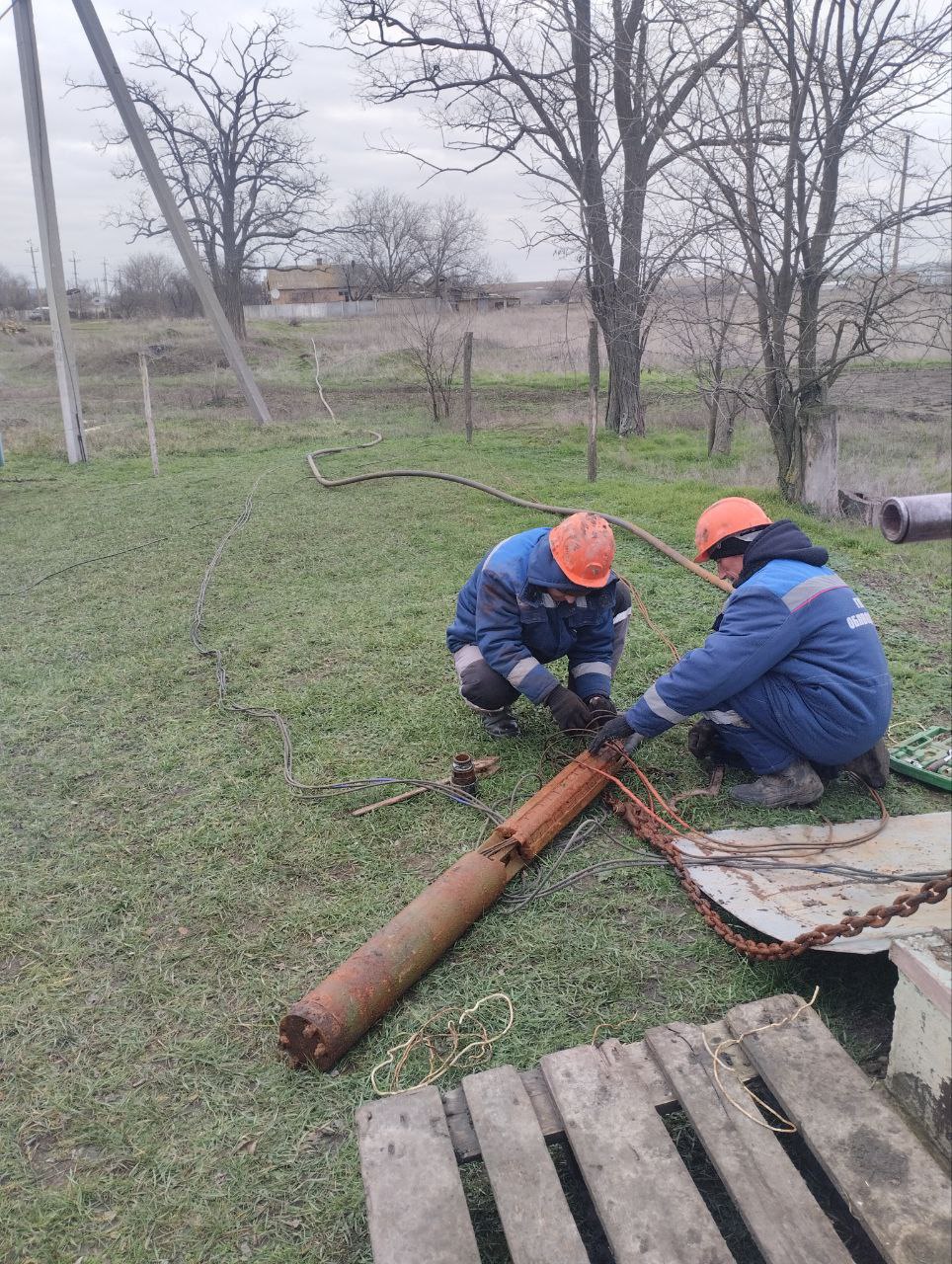 Специалистами Верхнерогачикского ТПУ был выполнен комплекс работ по поддержанию работоспособности и объектов водоснабжения