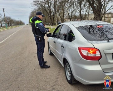 В Чаплынском округе Херсонской области сотрудники Госавтоинспекции провели рейдовое мероприятие