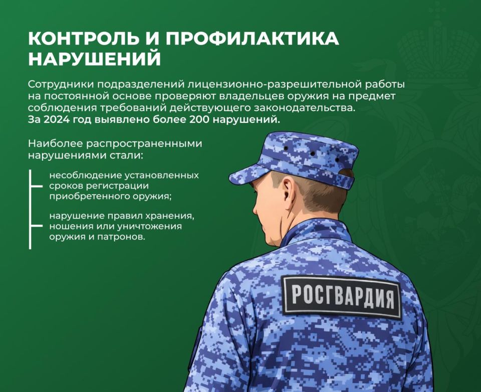 В 2025 году Управление Росгвардии по Херсонской области поставило на учет более 3 000 владельцев оружия В 2025 году Управление Росгвардии по Херсонской области поставило на учет более 3 000 владельцев оружия