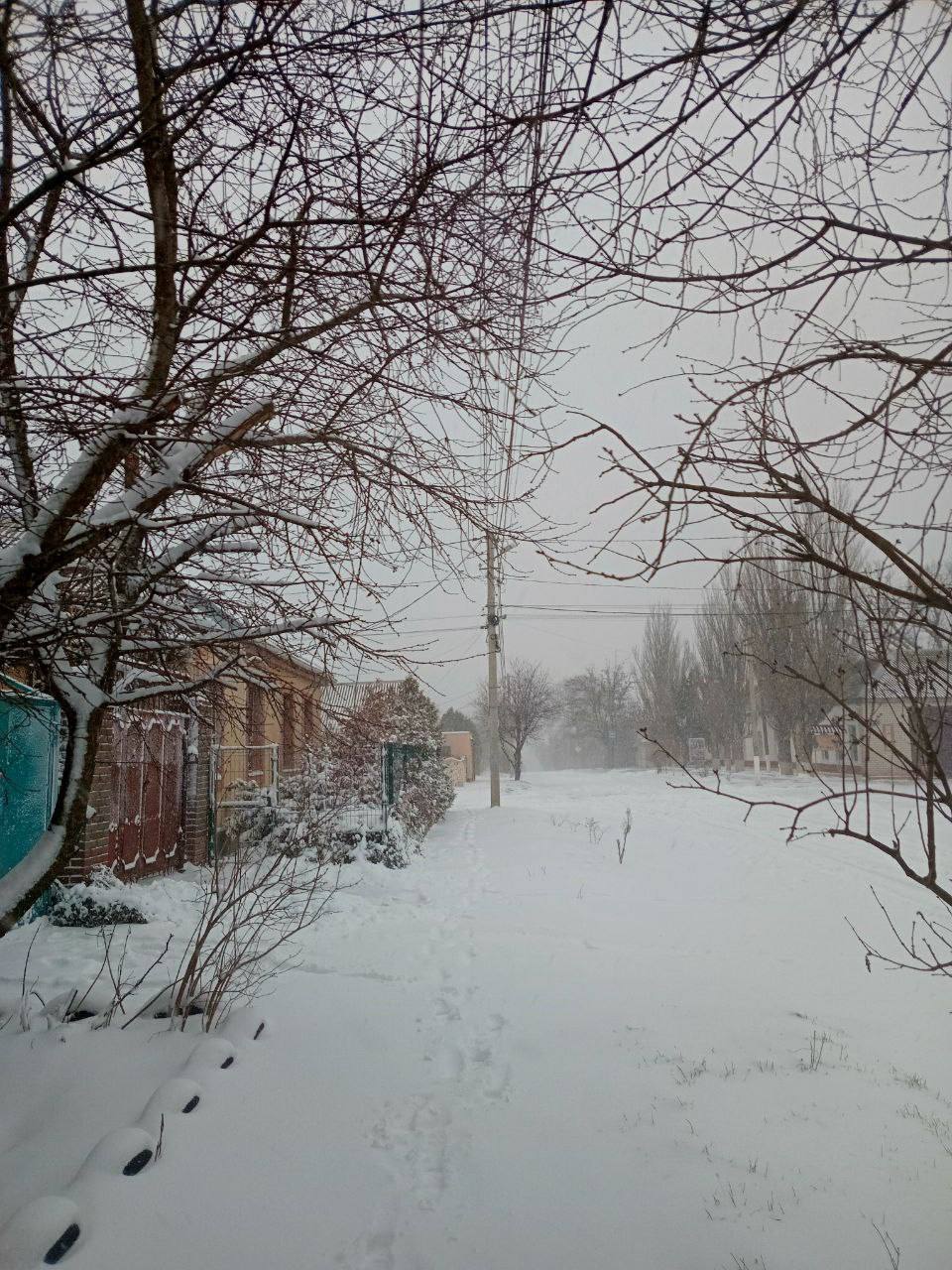 Херсон припорошило белым-белым снежком, и город сразу стал похож на волшебную зимнюю сказку