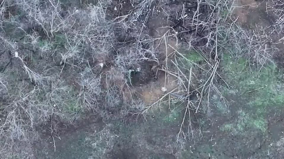 Запорожье. Операторы дронов нанесли удар по линии обороны противника севернее н.п.Орехов Енот из Херсона