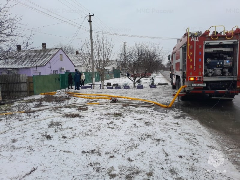 Пожар в индивидуальном жилом доме произошел в Геническе