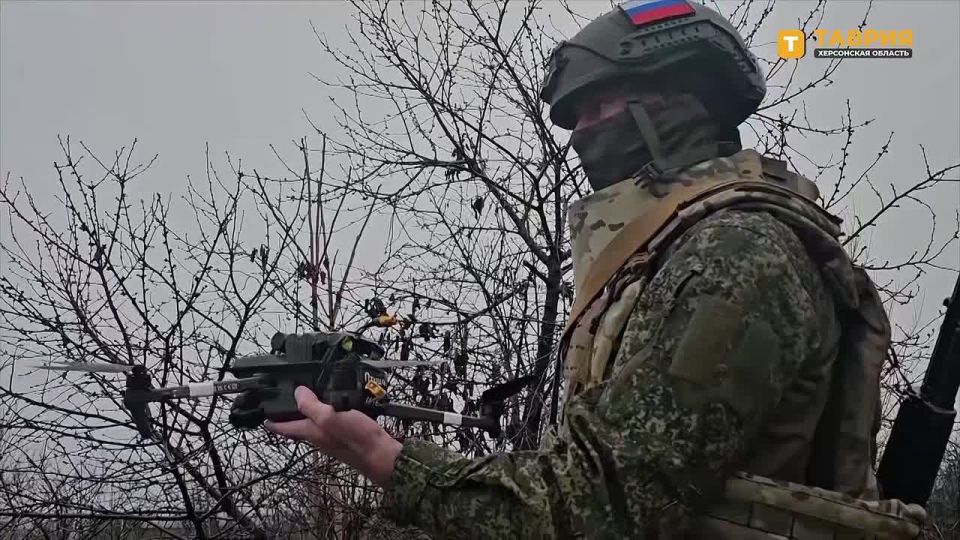 Расчеты БПЛА из группировки войск "Днепр" уничтожили миномет и боевиков ВСУ на правом берегу Днепра