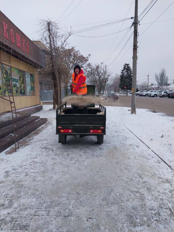 Работы по благоустройству и зимнему содержанию территорий в Геническом округе Работы по благоустройству и зимнему содержанию территорий в Геническом округе