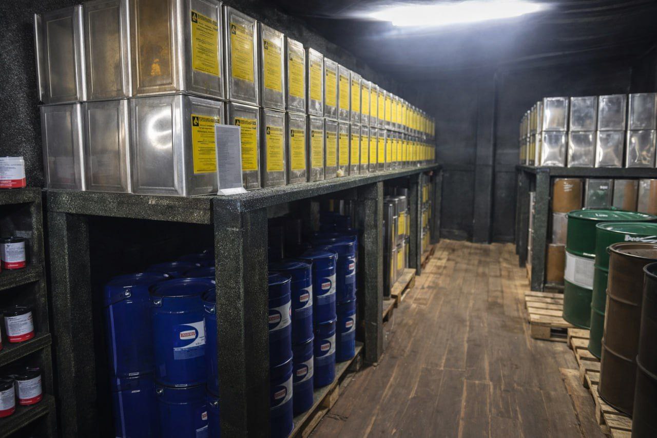 На Херсонском направлении развернули защищённый подземный склад ГСМ На Херсонском направлении развернули защищённый подземный склад ГСМ