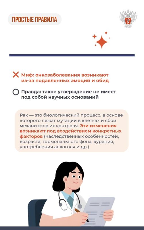 Минздрав России (VK). Мифы и правда об онкозаболеваниях Главный внештатный онколог Минздрава России Андрей Каприн развеял домыслы об онкологических заболеваниях Минздрав России (VK). Мифы и правда об онкозаболеваниях Главный внештатный онколог Минздрава России Андрей Каприн развеял домыслы об онкологических заболеваниях
