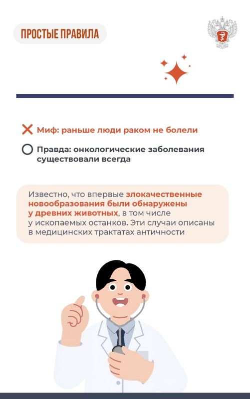 Минздрав России (VK). Мифы и правда об онкозаболеваниях Главный внештатный онколог Минздрава России Андрей Каприн развеял домыслы об онкологических заболеваниях Минздрав России (VK). Мифы и правда об онкозаболеваниях Главный внештатный онколог Минздрава России Андрей Каприн развеял домыслы об онкологических заболеваниях