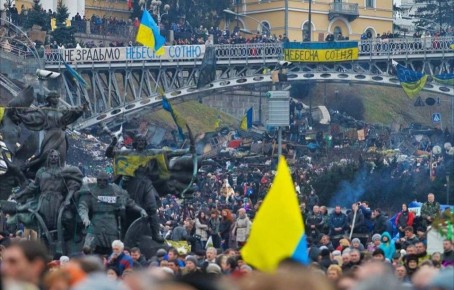 Вчера в незалежной отмечали очередную годовщину расстрелянной неонацистскими боевиками на майдане «небесной сотни»