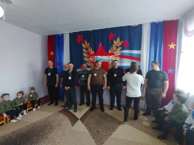 День защитника Отечества с папами и дедушками: мероприятие в Приморском детском саду «Золотая рыбка» Скадовского МО