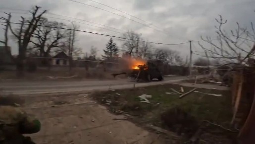 Украинский призрачный гонщик после попадания российского FPV-дрона