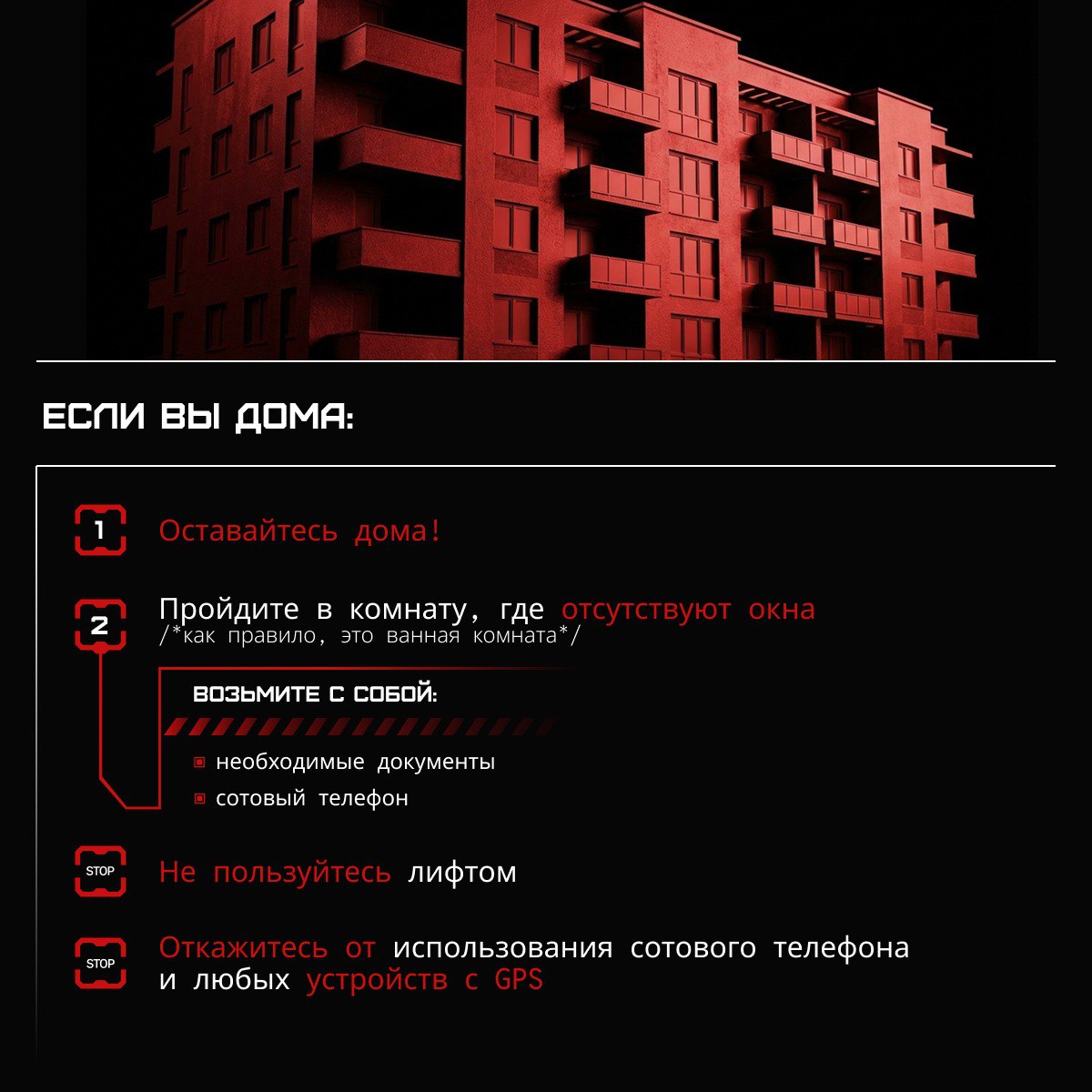Алгоритм действий при объявлении «Беспилотной опасности» Алгоритм действий при объявлении «Беспилотной опасности»