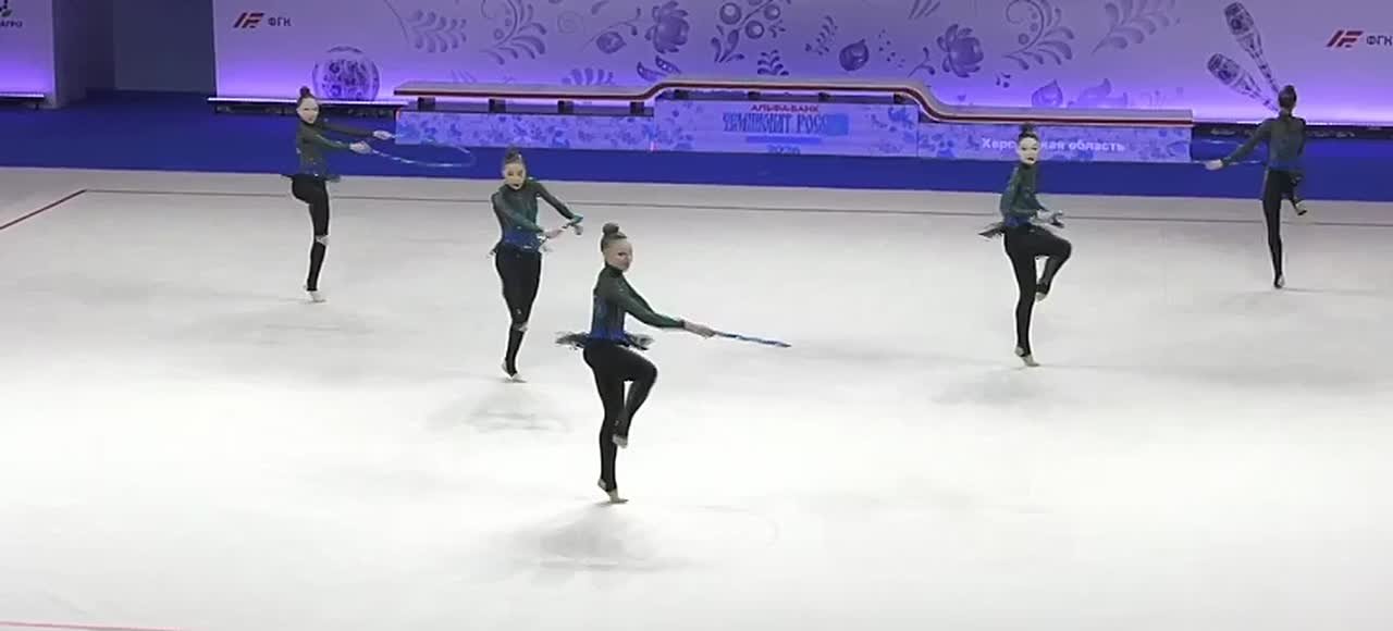 Впервые в истории: сборная Херсонской области выступает на чемпионате России по художественной гимнастике