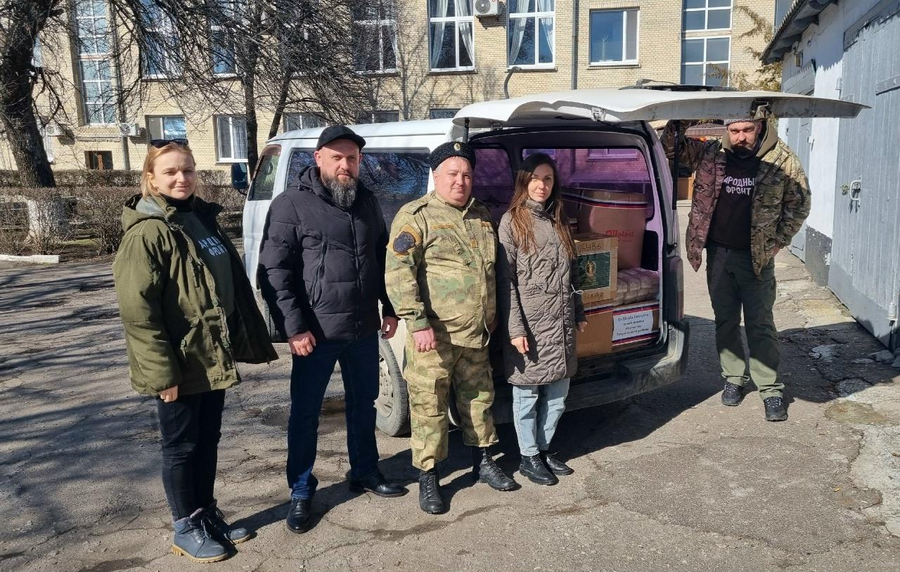 Шефы из Краснодарского края доставили гуманитарную помощь в Новотроицкий округ