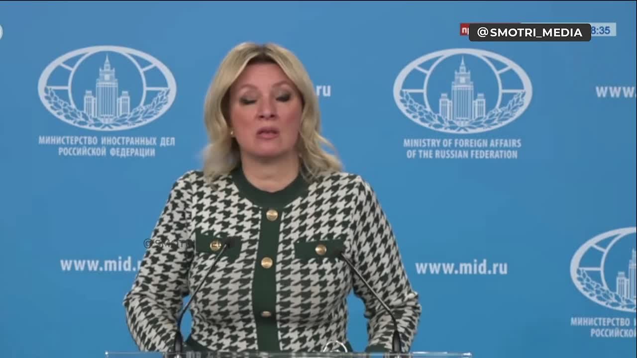 Россия считает боевые действия на Ближнем Востоке агрессией Вашингтона и Тель-Авива по отношению к Ирану — Мария Захарова