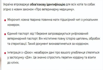 Собачья жизнь…. С 1 марта в «незалежной» вступили в силу новые правила: теперь у каждой кошки и собаки должен быть подкожный чип с уникальным номером и единый паспорт