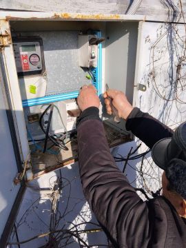 Плановая проверка оборудования уличного освещения в Скадовском округе