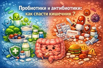 Пробиотики и антибиотики: как спасти кишечник