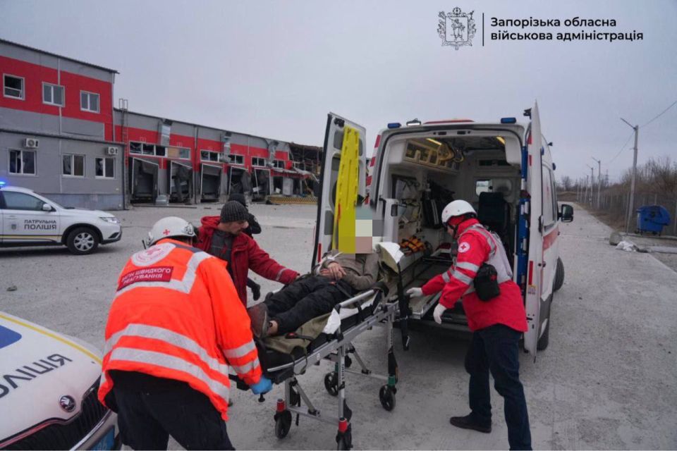 Нанесен удар по терминалу Новой почты в Запорожье Нанесен удар по терминалу Новой почты в Запорожье