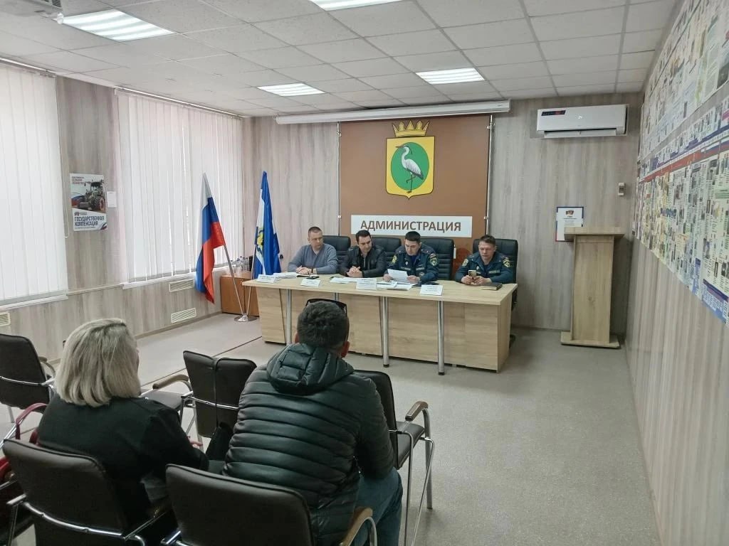 В Чаплинке прошло заседание комиссии по предупреждению и ликвидации чрезвычайных ситуаций и пожарной безопасности Чаплинского муниципального округа