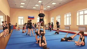 В Херсонской области провели мастер-класс по спортивной акробатике для детей