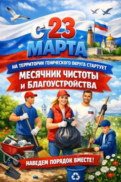 В Геническом округе стартует месячник чистоты и благоустройства