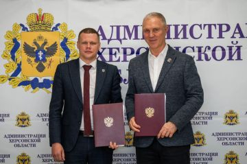Херсонская область подписала соглашение о сотрудничестве с генеральным директором компании «Брянсксельмаш» Андреем Шилиным