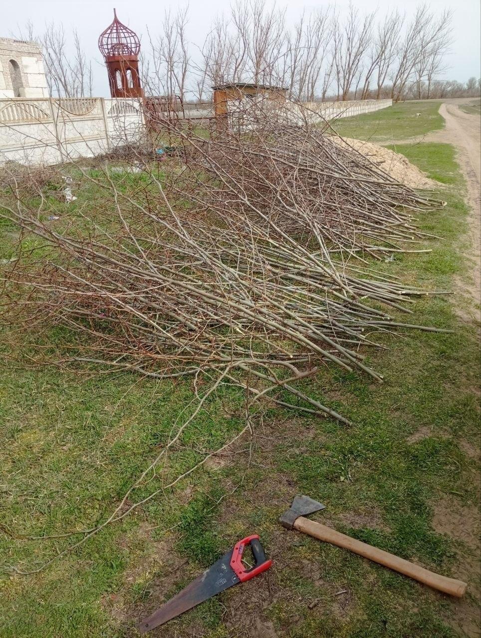 МБУ «Джарылгач»: уборка кладбища в Лазурном МБУ «Джарылгач»: уборка кладбища в Лазурном