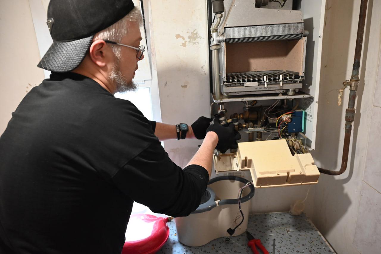 В Скадовске отремонтировали отопление в доме семьи участника СВО