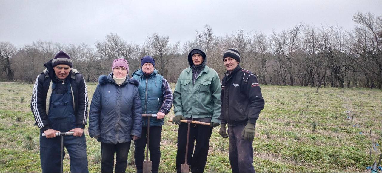 Сотрудники Рыбальченского лесничества приступили к уходу за сеянцами в школьном питомнике