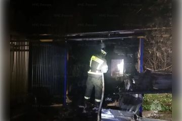 В Геническе в ночь на 4 апреля потушили пожар