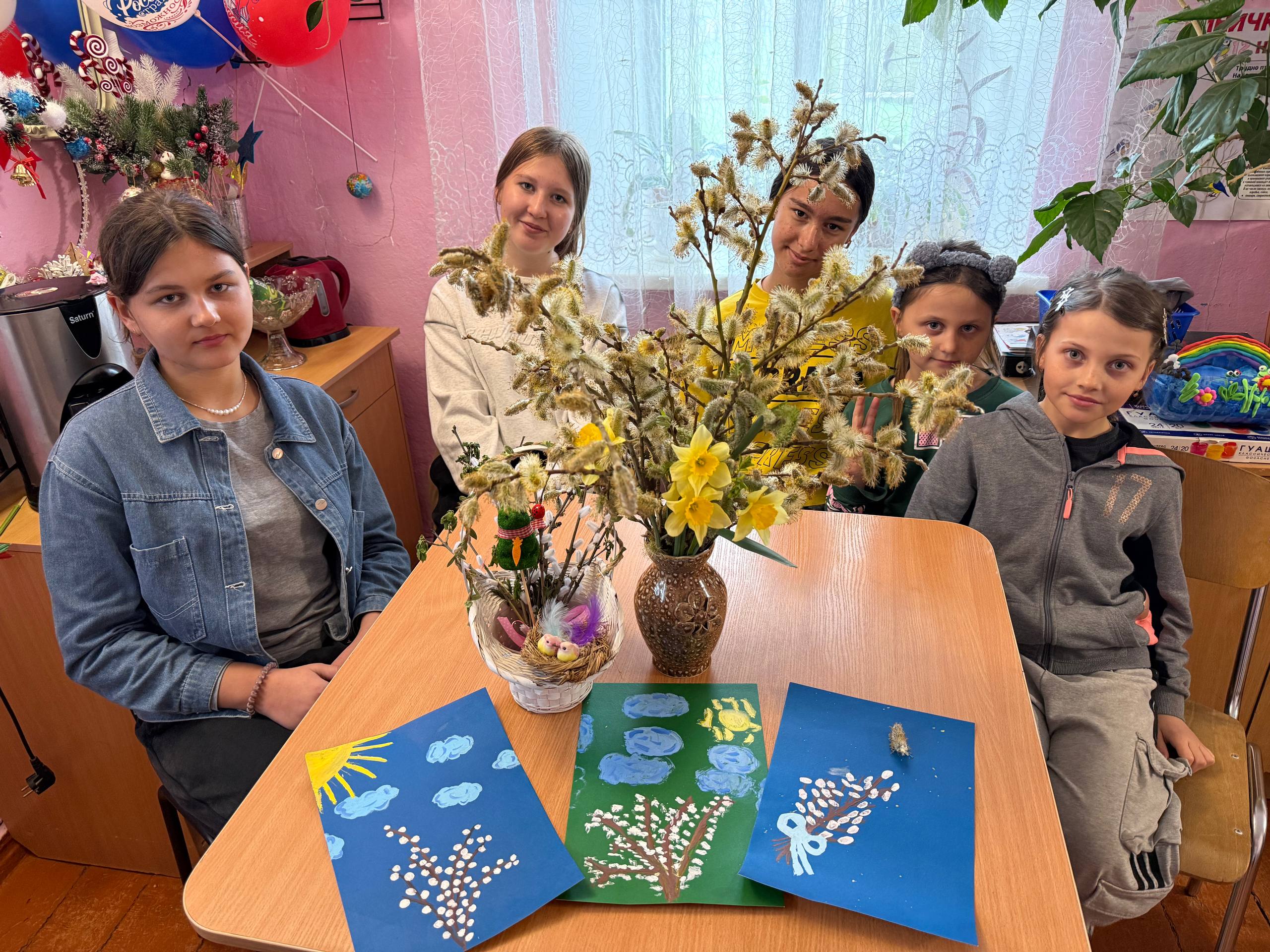 В Костогрызовском сельском клубе прошёл творческий час православия «Вербная веточка»