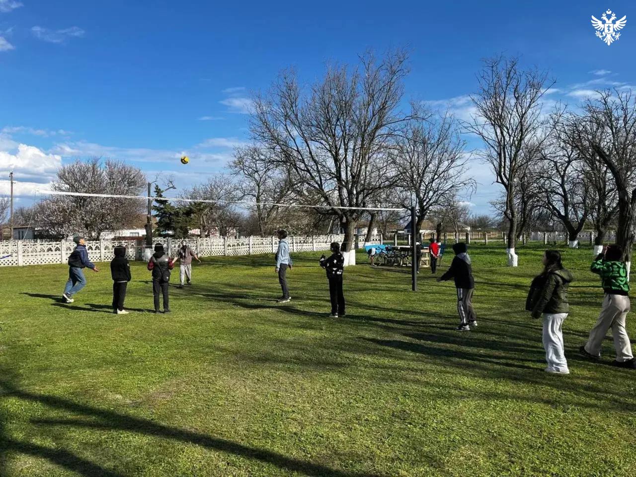 В Геническом округе открылась новая волейбольная площадка
