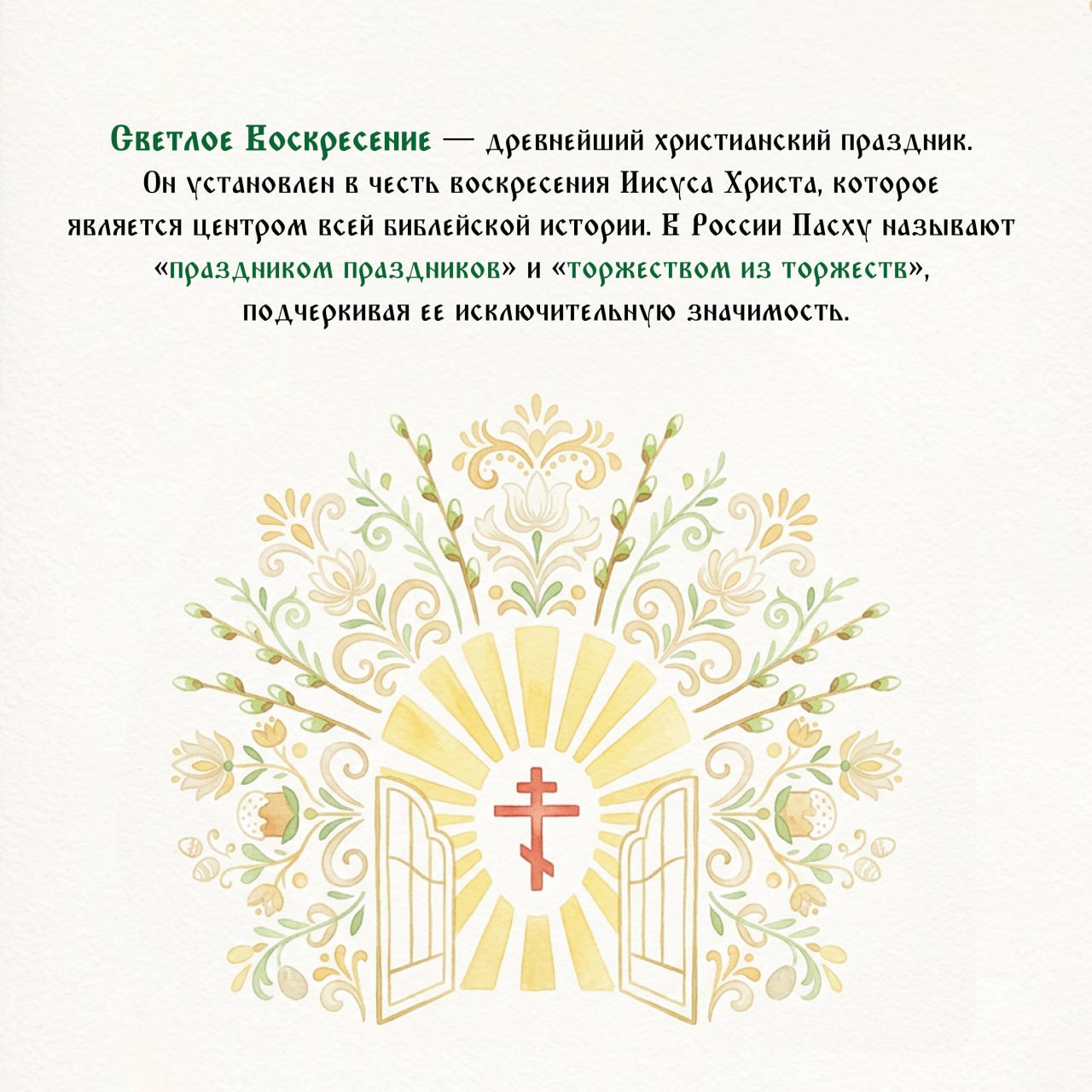 Светлое Христово Воскресение Светлое Христово Воскресение