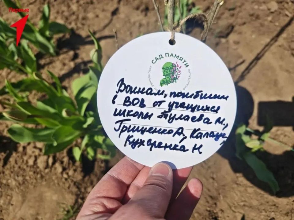 Первые Благодатновской школы присоединились к акции «Сад памяти» Первые Благодатновской школы присоединились к акции «Сад памяти»