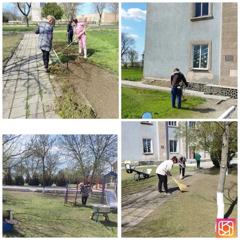В населенных пунктах Новотроицкого муниципального округа сотрудники домов культуры провели субботники В населенных пунктах Новотроицкого муниципального округа сотрудники домов культуры провели субботники