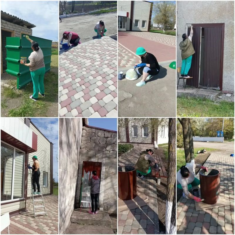 В населенных пунктах Новотроицкого муниципального округа сотрудники домов культуры провели субботники В населенных пунктах Новотроицкого муниципального округа сотрудники домов культуры провели субботники